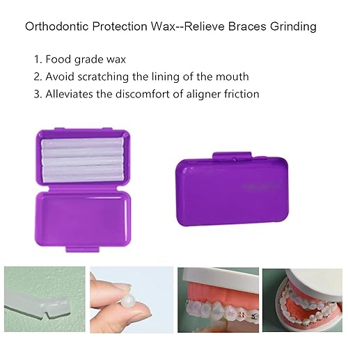 Miniatura 5 de Kit de cuidado ortodóntico portátil en caja para cepillos de dientes de ortodoncia para aparatos ortopédicos, kit de cuidado bucal de viaje, cepillo
