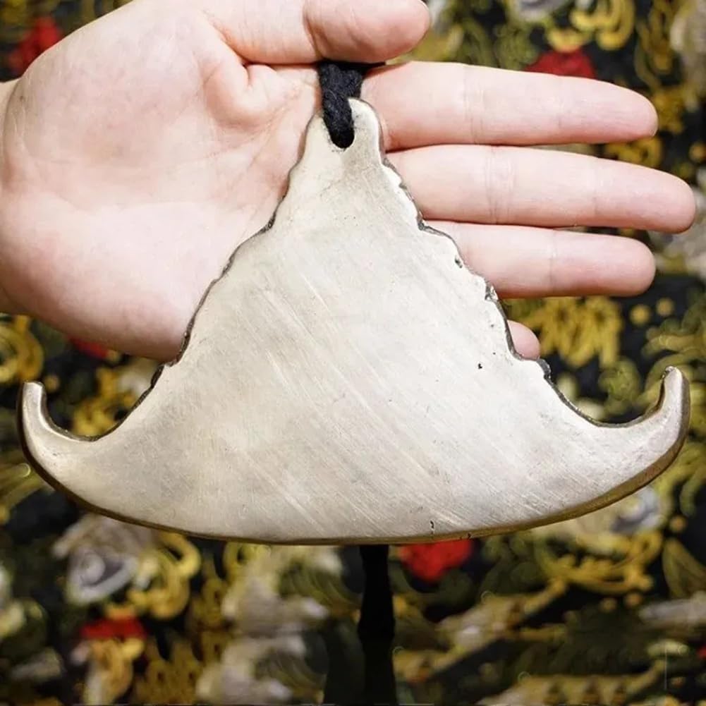 Campanas triangulares de hierro para meditación y yoga, nepalí, hechas a mano, con sonido, curación, instrumento étnico de percusión