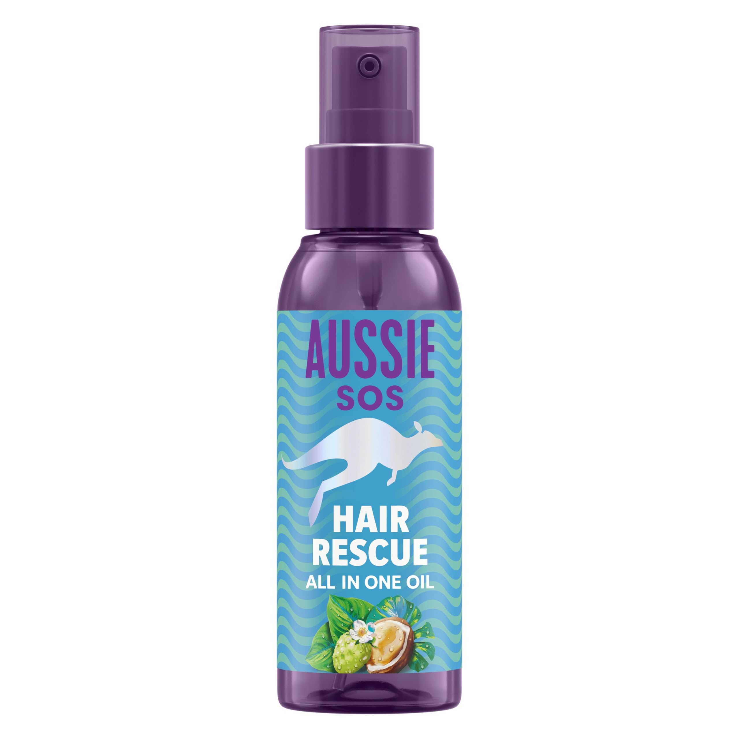 Aussie SOS Hair Rescue Olio Ricostituente per Capelli Tutto In Uno, 100ml
