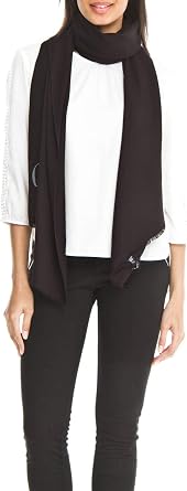 Ferre Gianfranco Black Pashmina Scarf