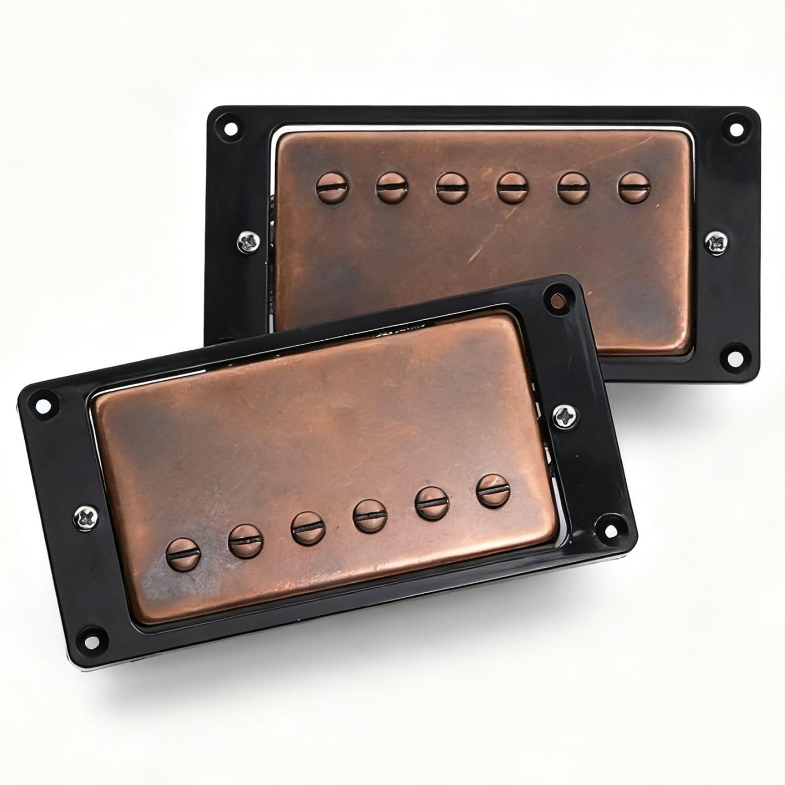 57 Classic 57 Classic Plus Alnico 2 gitara vintage Humbucker PAF z plecionym drutem i brązową szyjką do gitary Les Paul (brąz z plecionym drutem)