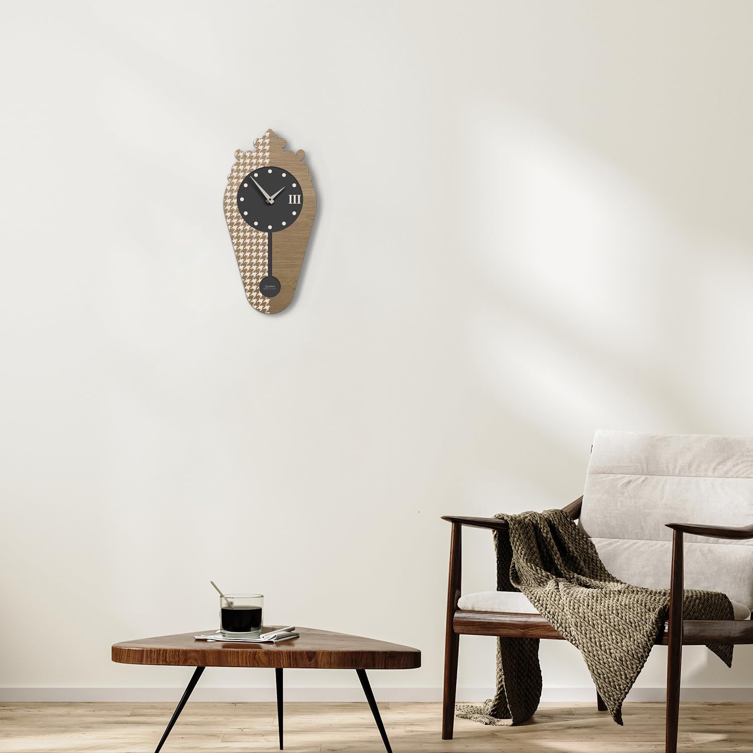 Giallobus - Premium-Uhr - Liberty - MDF-Holz - 23x45-06 - Aztec - Italienisches Handwerk – geräuschlos – Geschenkidee – modern