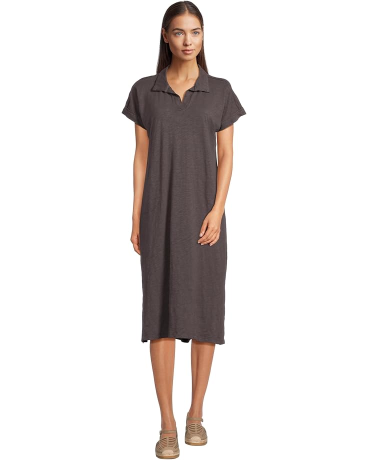 Mod-o-doc Short Sleeve Dolman Midi Dress - Main View