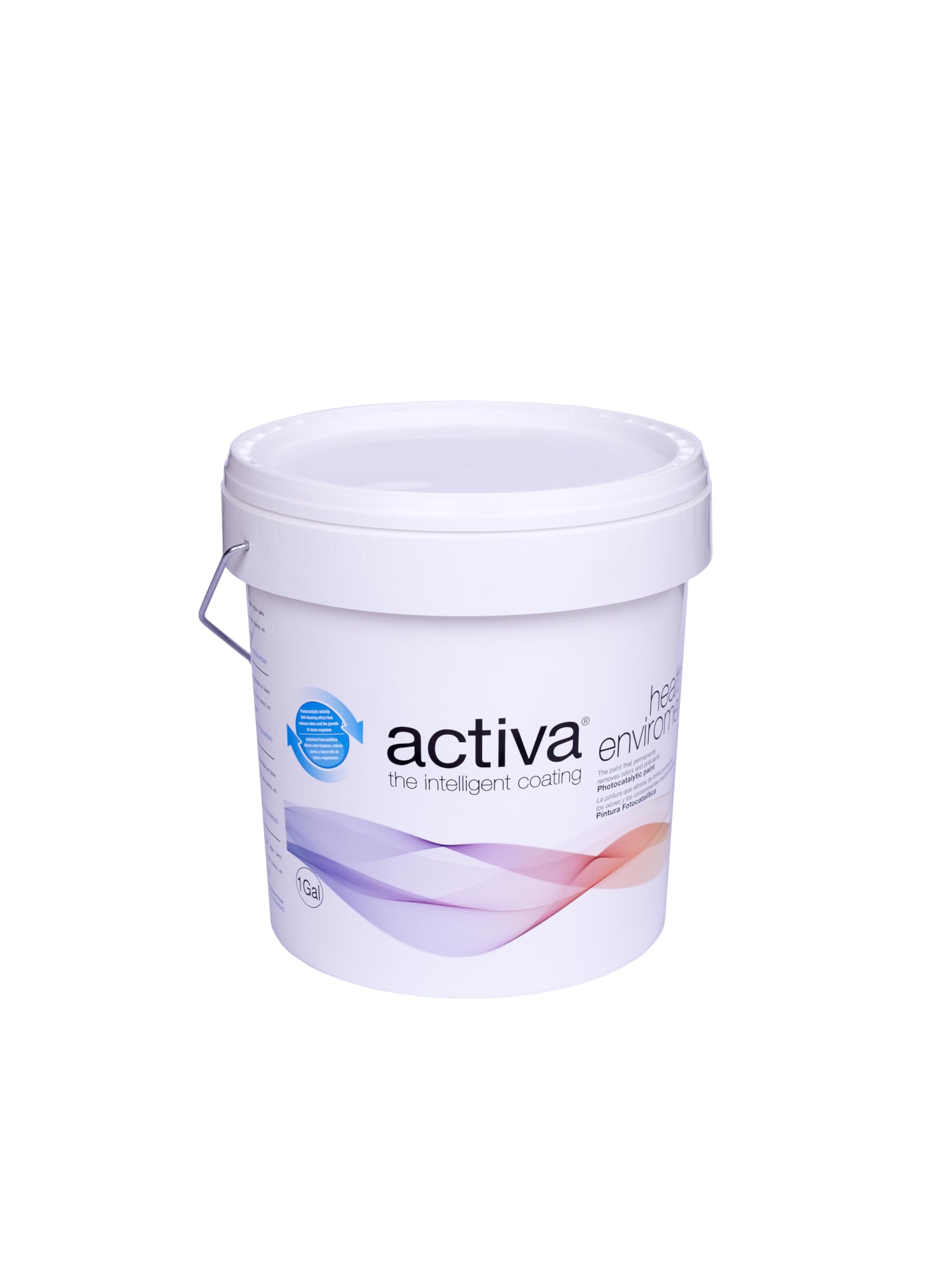 ACTIVA - Pintura Fotocatalítica Color Algodón | 4 Litros | Pintura Ecológica y Desinfectante para Interiores | Ideal para Habitaciones de Niños o Personas con Problemas Respiratorios