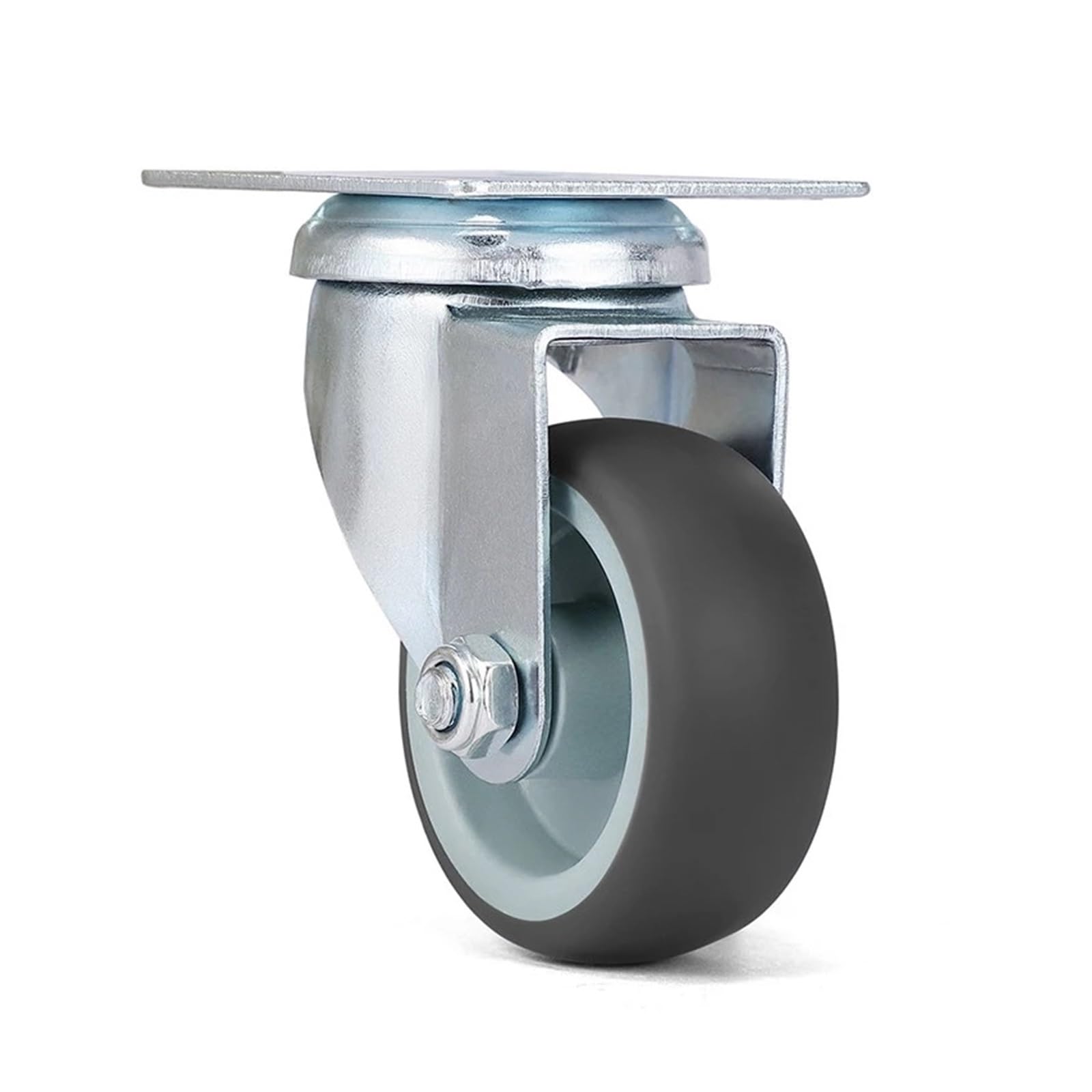 Rueda De Freno De 4 Piezas De 2 Pulgadas, Muebles De Carro De Plataforma | Carro de plataforma, muebles, goma blanda de 2 pulgadas, giro de 360, con freno, rollo suave(Brake and no brake)