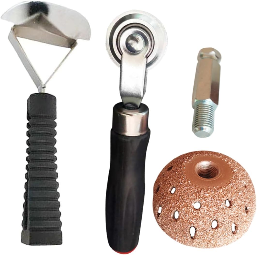 Hemobllo 1set Tire Patch Kit Bowl-Shaped Grinding and Pressure Roller Heavy Duty Tire Repair Tools for Cars Motorcycles and Atvs Compact and Easy to Use