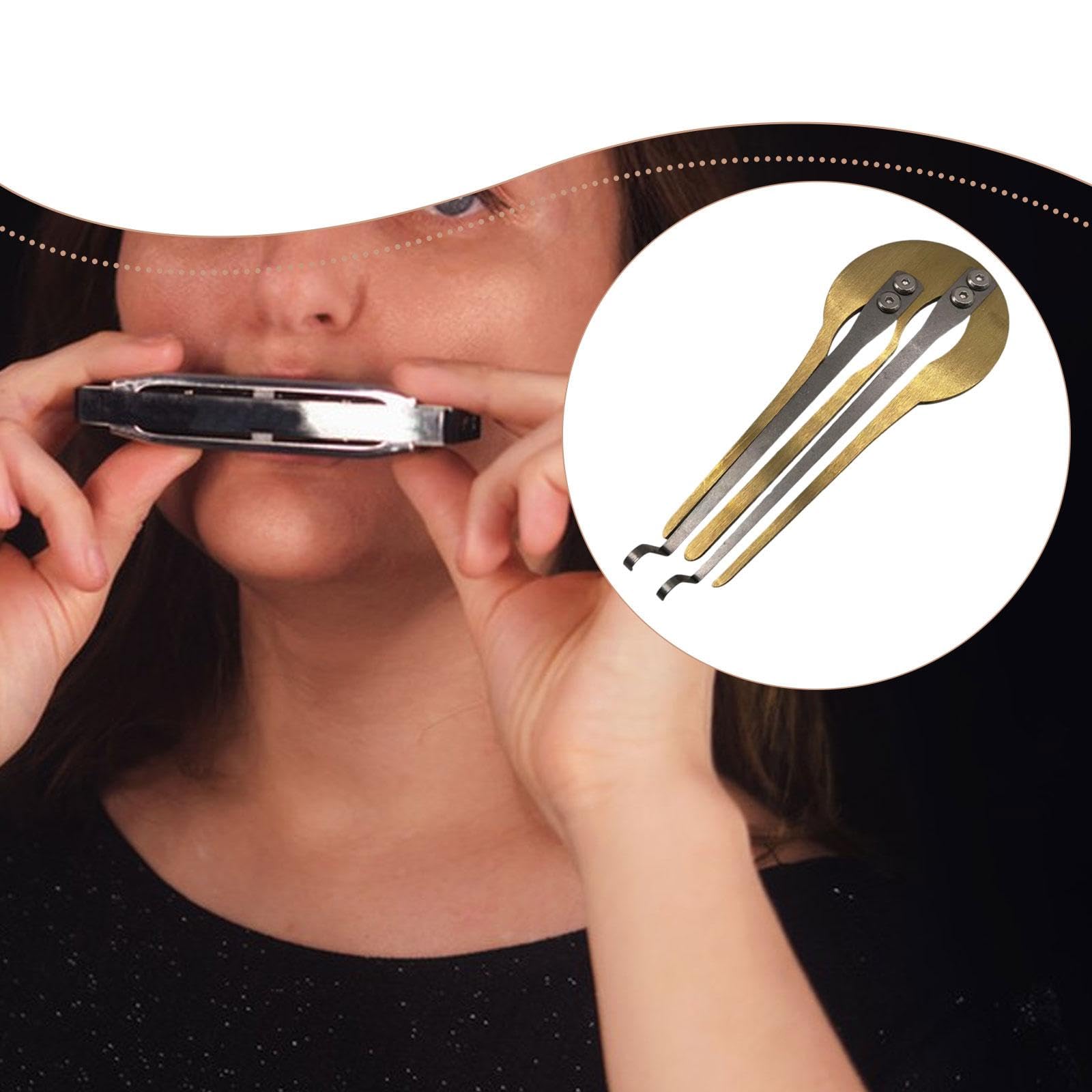 Guimbarde, Harmonica Buccal Ethnique Brillant, Instrument de Musique Folklorique Traditionnel, Compact et Professionnel En Métal, Russe, Style A