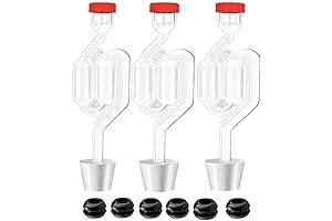 3-Count Twin Bubble Airlocks: The Perfect Airlocks for a Smooth Fermentation