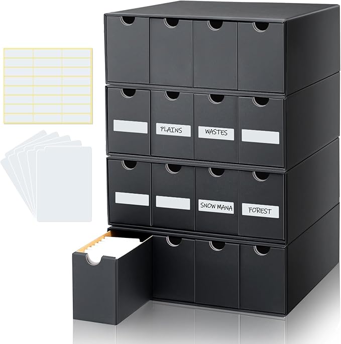 Cholemy Trading Card Storage Box with Cardboard Storage Box