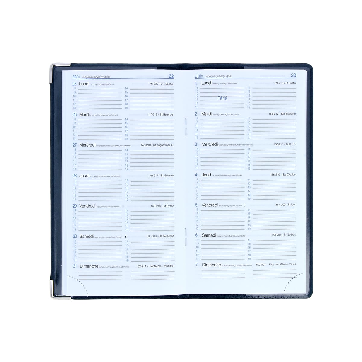 Agenda De Poche 2026 Color Pop - Format 17.5x9.6 Cm, Fabrication Française, Couverture PVC Imprimé