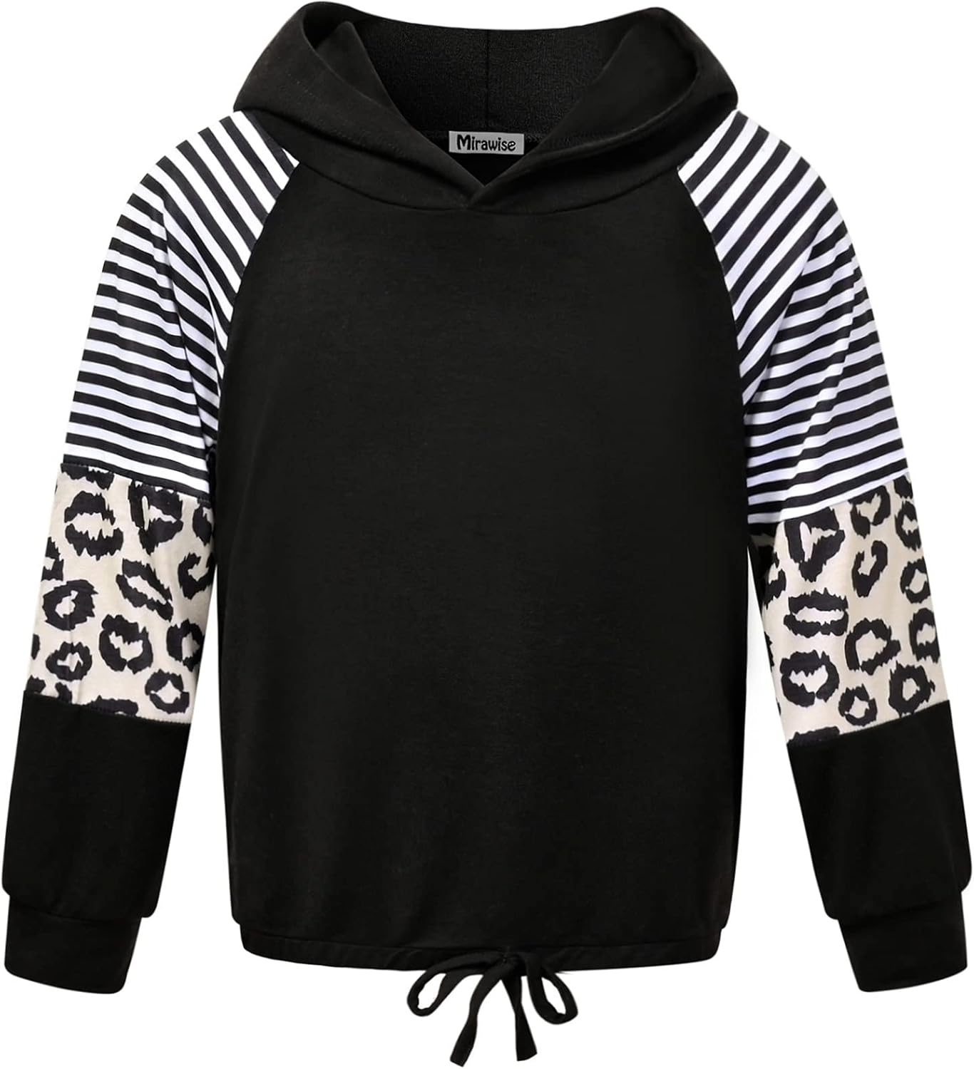 Mirawise Girls Long Sleeve Hood Shirts Tops Lightweight Hoodie Sweatshirt Top Loose Fit 4-13Y