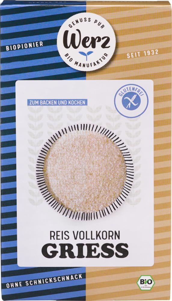 Reis Vollkorn Grieß, glutenfrei 18 x 250 g
