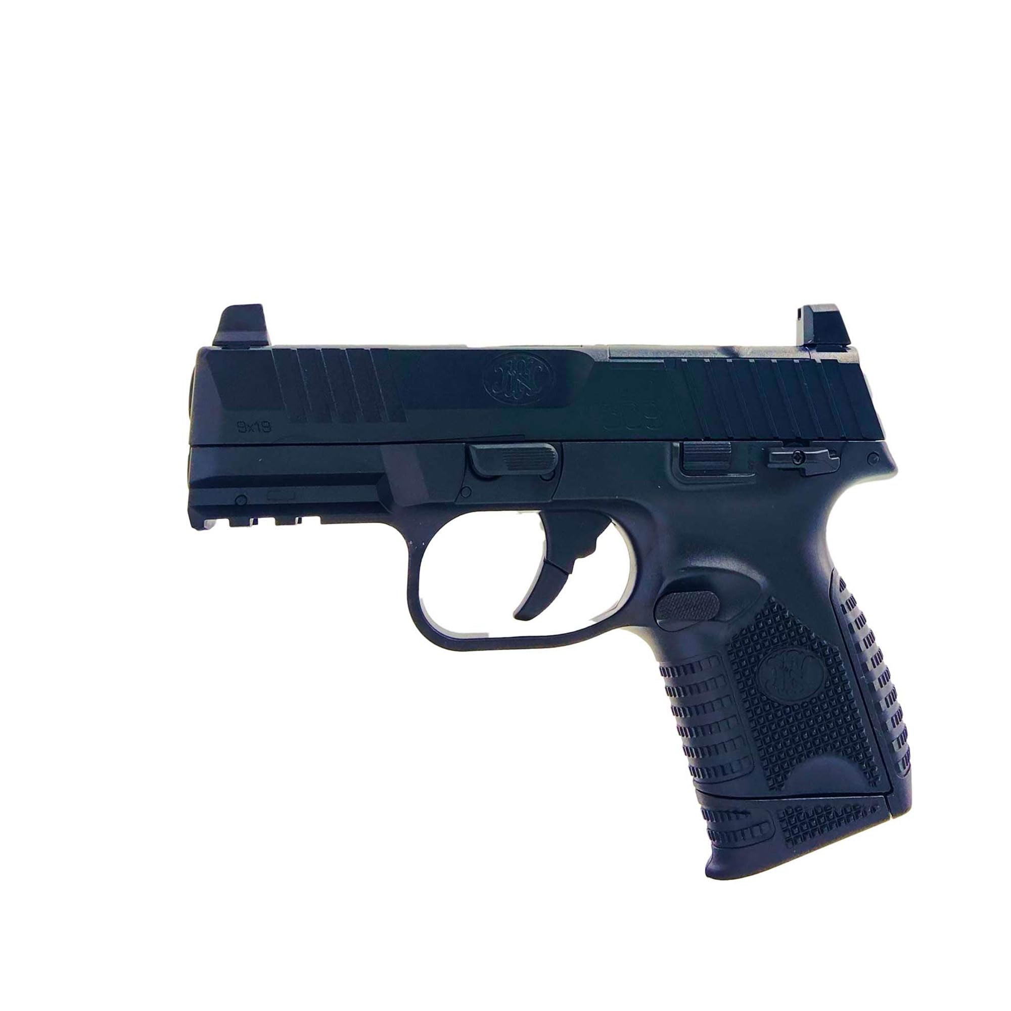 Cybergun Pistola Airsoft BB/FN Herstal 509 Compact MRD Black Spring/Materiale: plastica ABS/Potenza 0,2 Joule