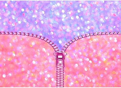 Amazon キラキラピンクとパープルのボケベビーシャワー背景 女の子用