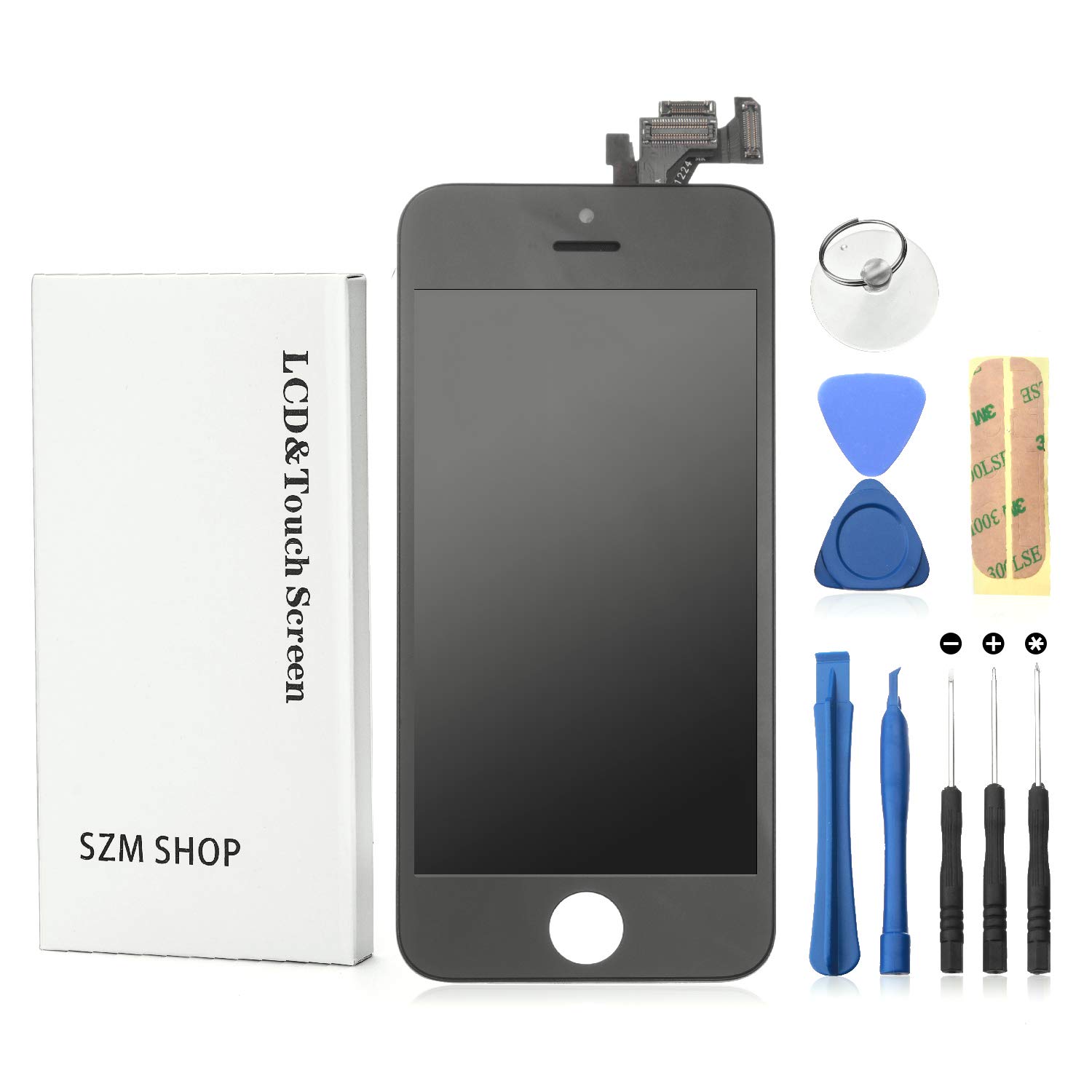 iPhone5 故障品 Amazon.co.jp: SZM For iPhone5 修理交換用フロントパネルセット