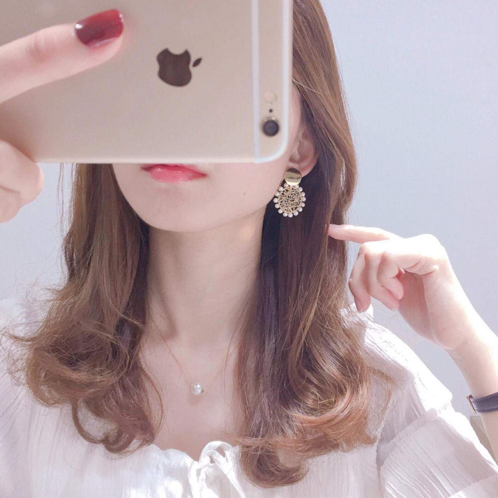 Las Mujeres Pendientes De Perlas De Agua Dulce Temperamento Noria Retro Elegante Lujo Luz Simple Dones Creativos