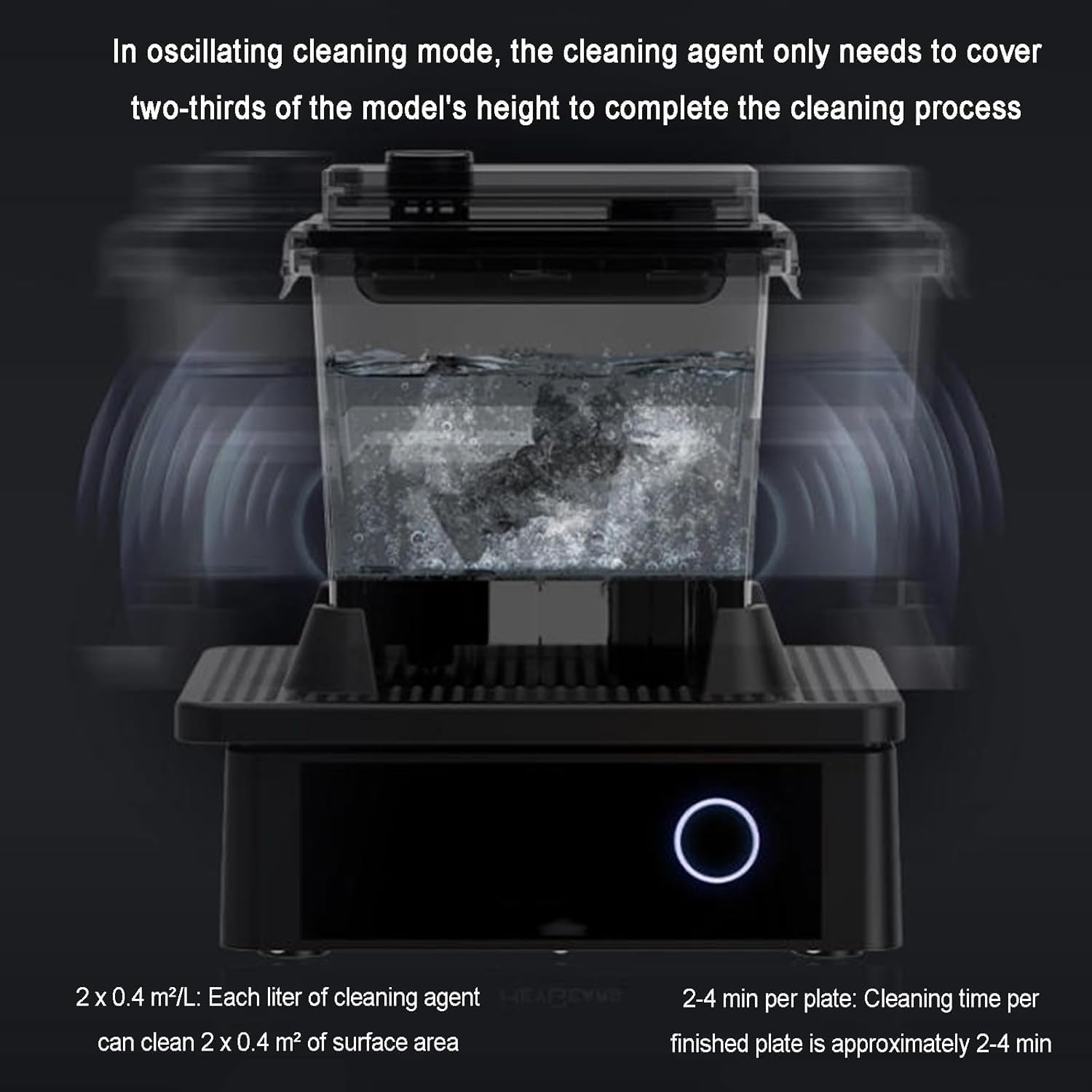 Máquina De Limpieza De Modelos De Resina para Impresión 3D, Limpiador Oscilante Automático De Alto Rendimiento, con 2 Cajas De Limpieza, Tiempo De Lavado De 4 Minutos