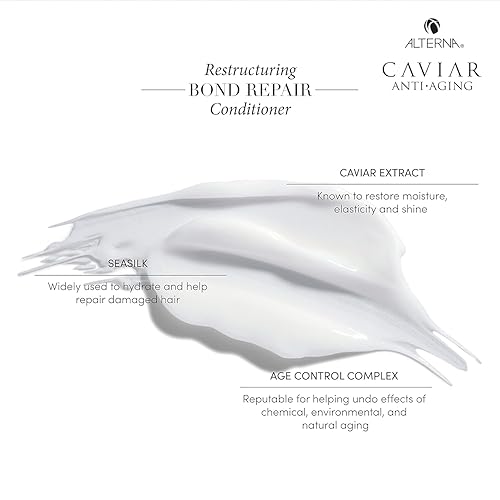 Miniatura 5 de Alterna CAVIAR Anti-Aging Restructuring Bond Repair Conditioner  For Brittle, Damaged and Split Ends  Repairs, Strengthens & Protects Damaged Hair