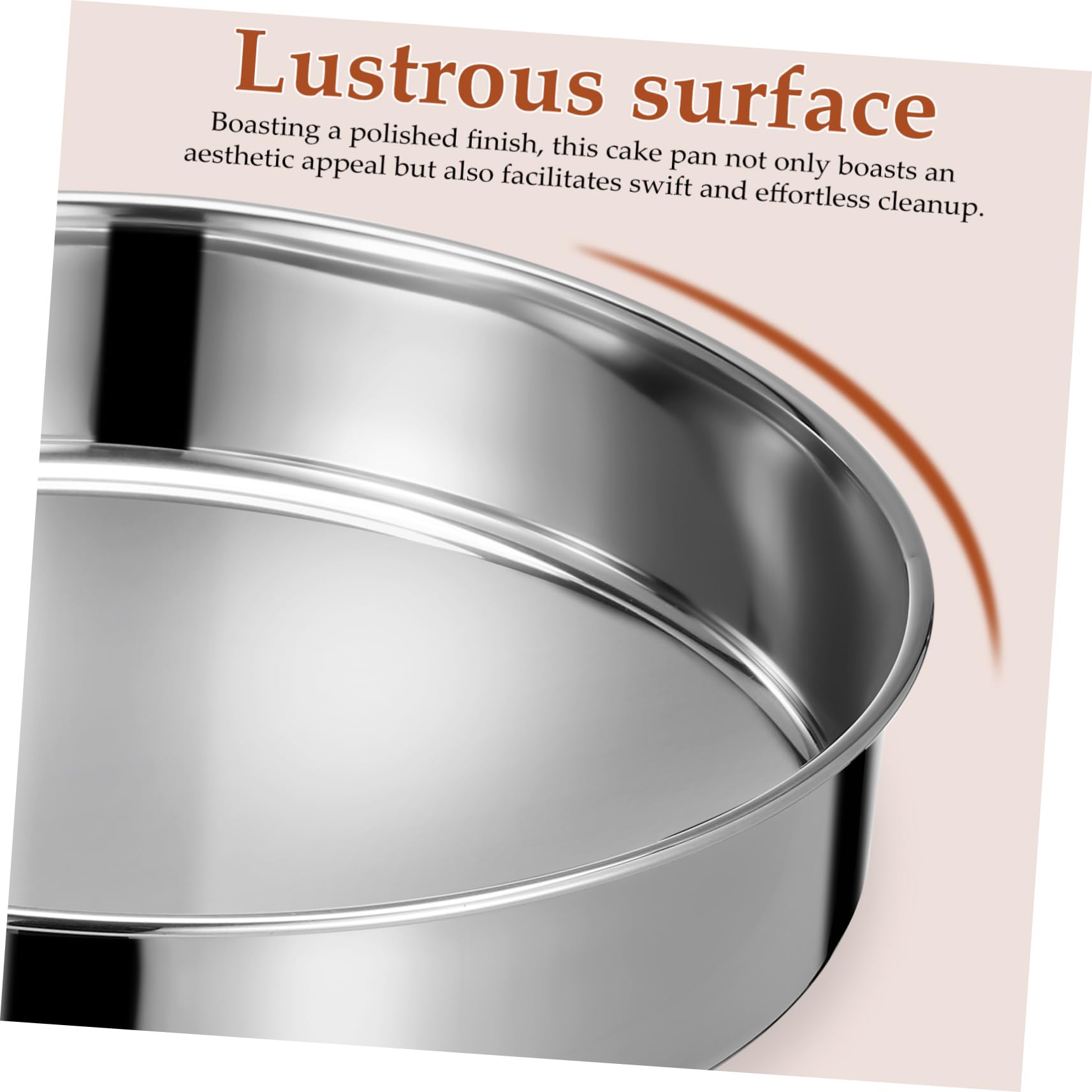 ULTECHNOVO Moule à Gâteau Rond en Acier Inoxydable 2 Pièces Argenté | Finition Polie, Résiste aux Hautes Températures, Nettoyage Facile, Compatible Cuisson Vapeur