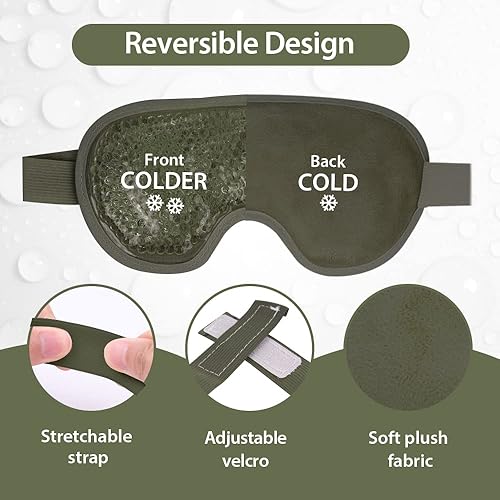 Miniatura 4 de NEWGO Cooling Eye Mask Cold Eye Mask for Dry Eyes, Gel Eye Mask Ice Eye Mask Frozen Reusable Eye Ice Pack Cold Eye Compress for Dark Circles,