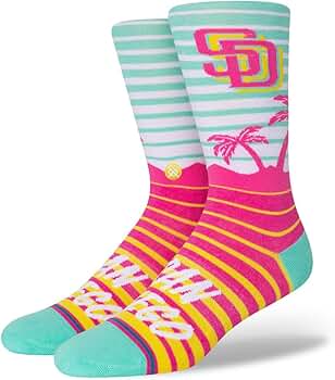 Amazon.co.jp: STANCE スタンス 野球用ソックス PADRES CC CREW