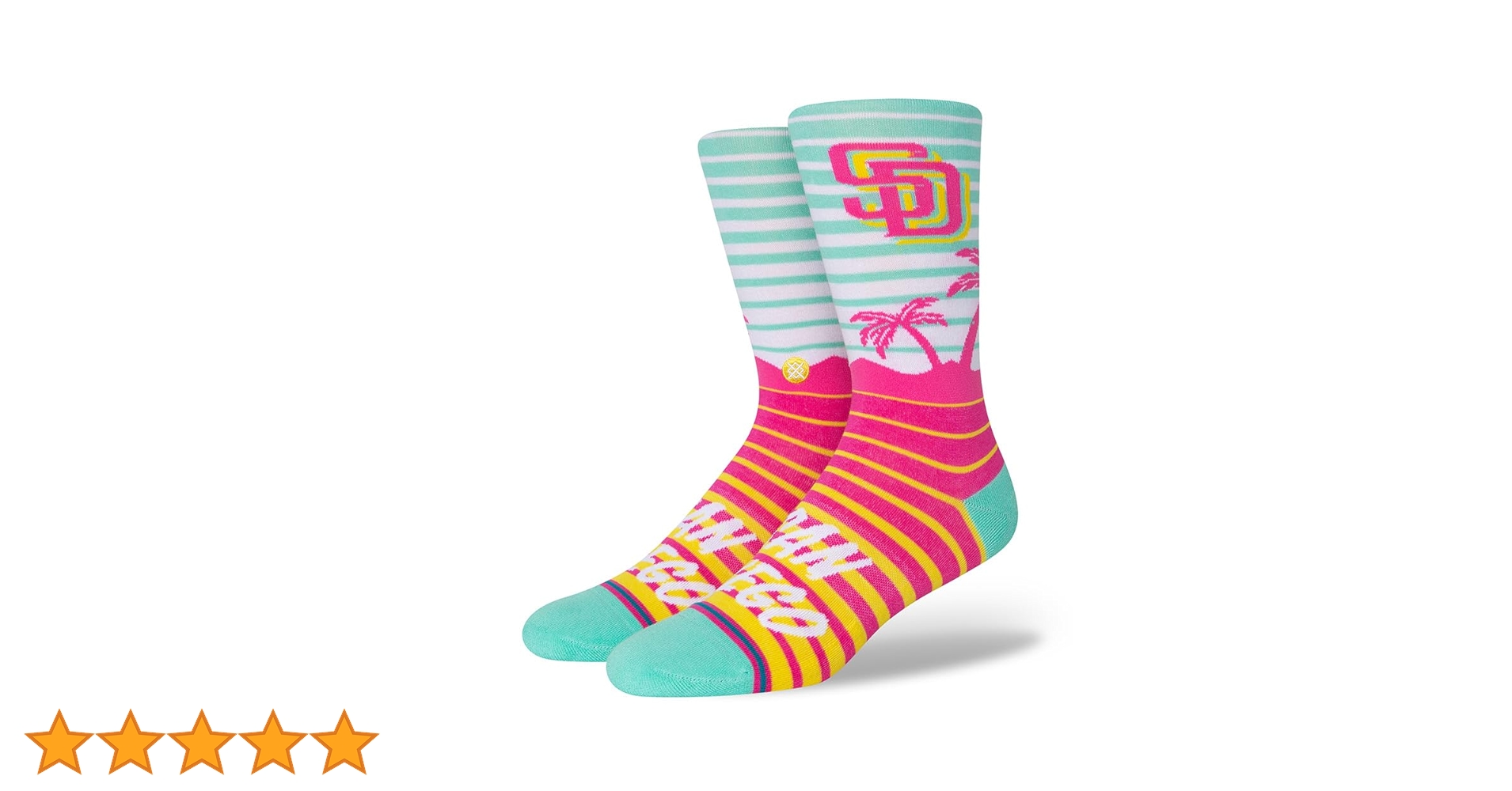Amazon.co.jp: [スタンス] ソックス PADRES CC CREW TEAL(01066