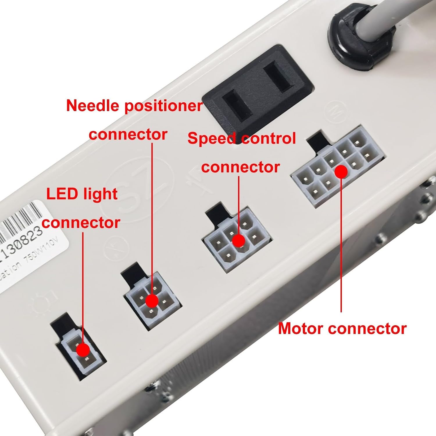 BEILOCKERY 110V Sewing Machine Needle Position Servo Brushless Motor Low Noise 1000W Split Type Electric Brushless Servo Motor 500-2500rpm for Light and Heavy-Duty Industrial Sewing Machine