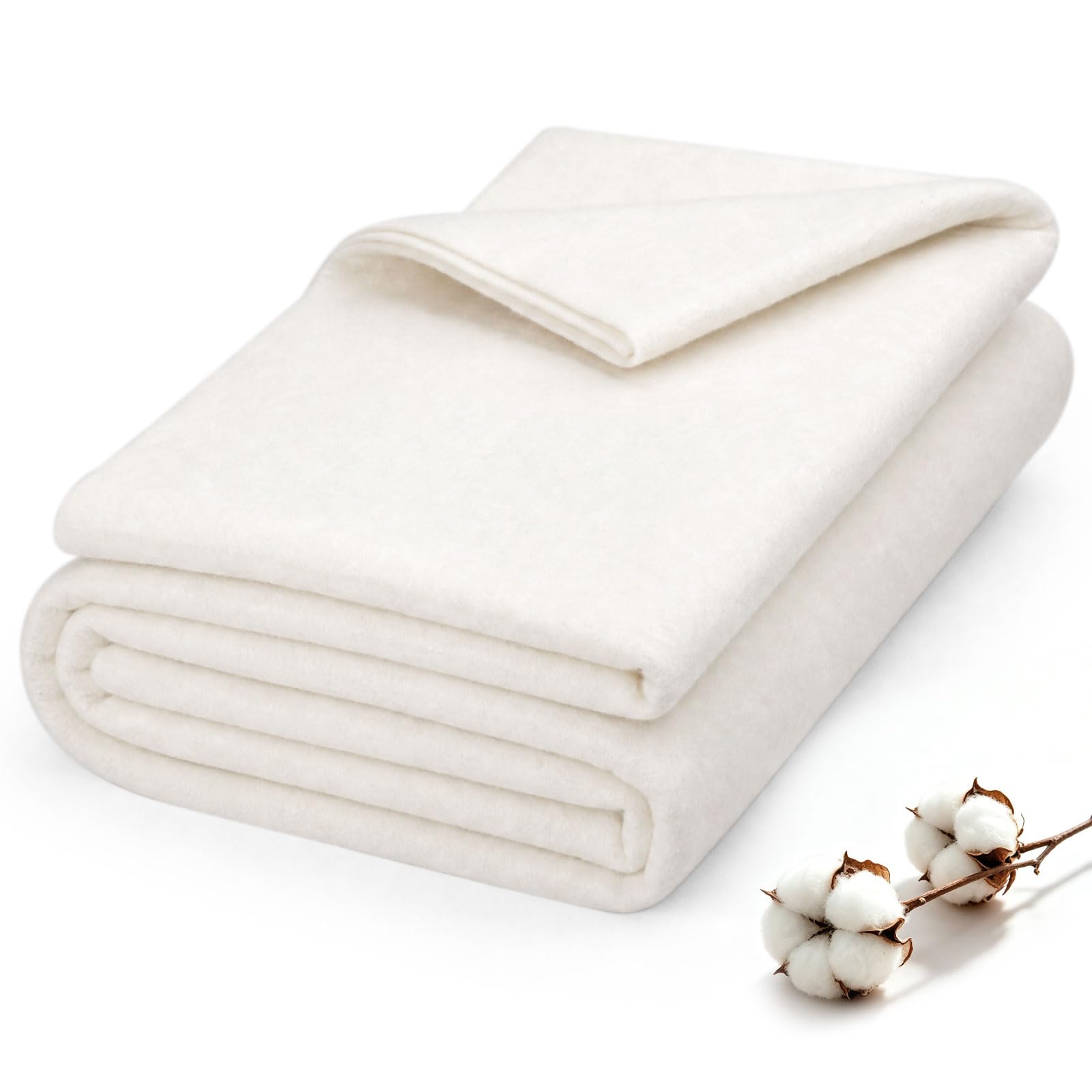 ENCHOL Natural Cotton Batting for Quilting, Grinding Sewing Quilt Batting