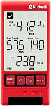 Amazon | PRGR プロギア Bluetooth 搭載 マルチ スピード 測定器 RED