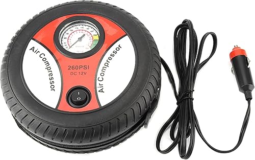 Miniatura 7 de Bomba portátil del compresor de aire del coche 12V, inflador visual del neumático de la bici de la motocicleta del indicador de presión del neumático