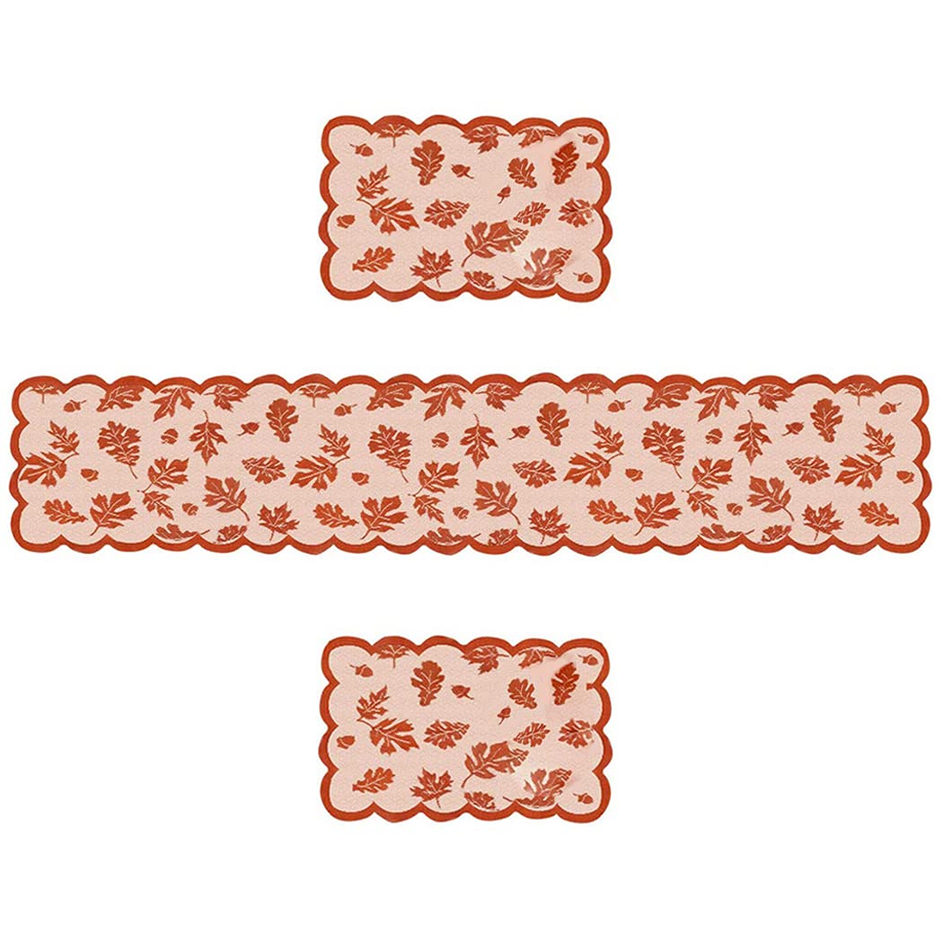 Licogel Thanksgiving Table Runner Set Lace Modern Lightweight