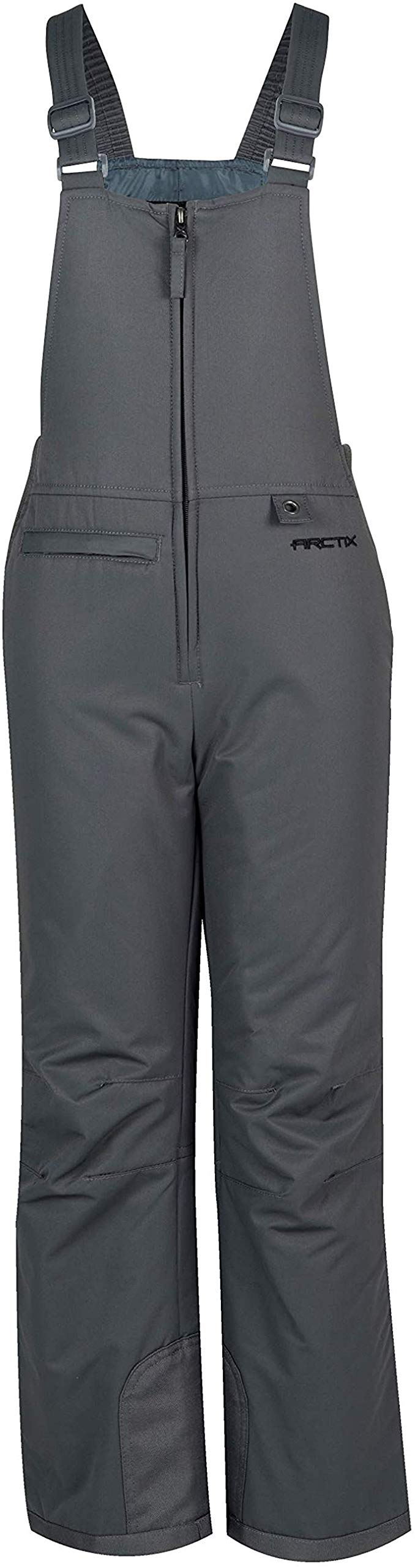 Arctix Kids Insulated Snow Bib Overalls, Charcoal, Large Husky