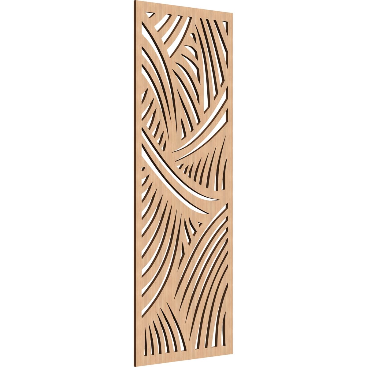 Chester Decorative Pierced Fretwork Wood Wall Panels, 21 3/8"W x 54 3/8"H x 3/8"T, Hickory
