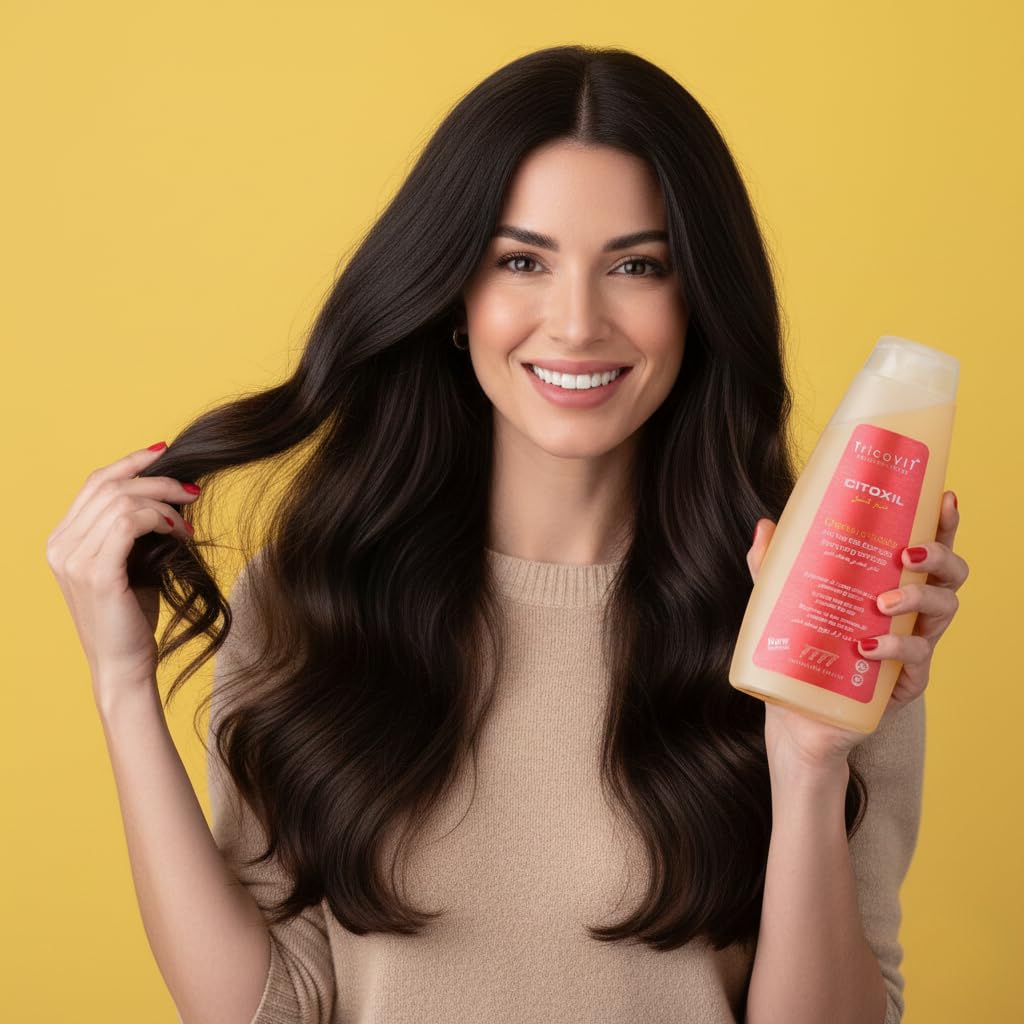 TricoVIT Pack Anticaída Cabello Hombre y Mujer – 10 Ampollas Anticaída + 28 Parches Capilares + Champú Anticaída + Neceser | Tratamiento Capilar Completo para Frenar la Caída y Fortalecer el Pelo