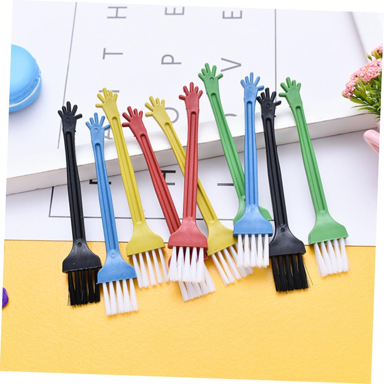 MERRYHAPY 40pcs - Computer Cleaning Brush for Keyboard Digital Devices and Narrow Spaces Material Random Colors