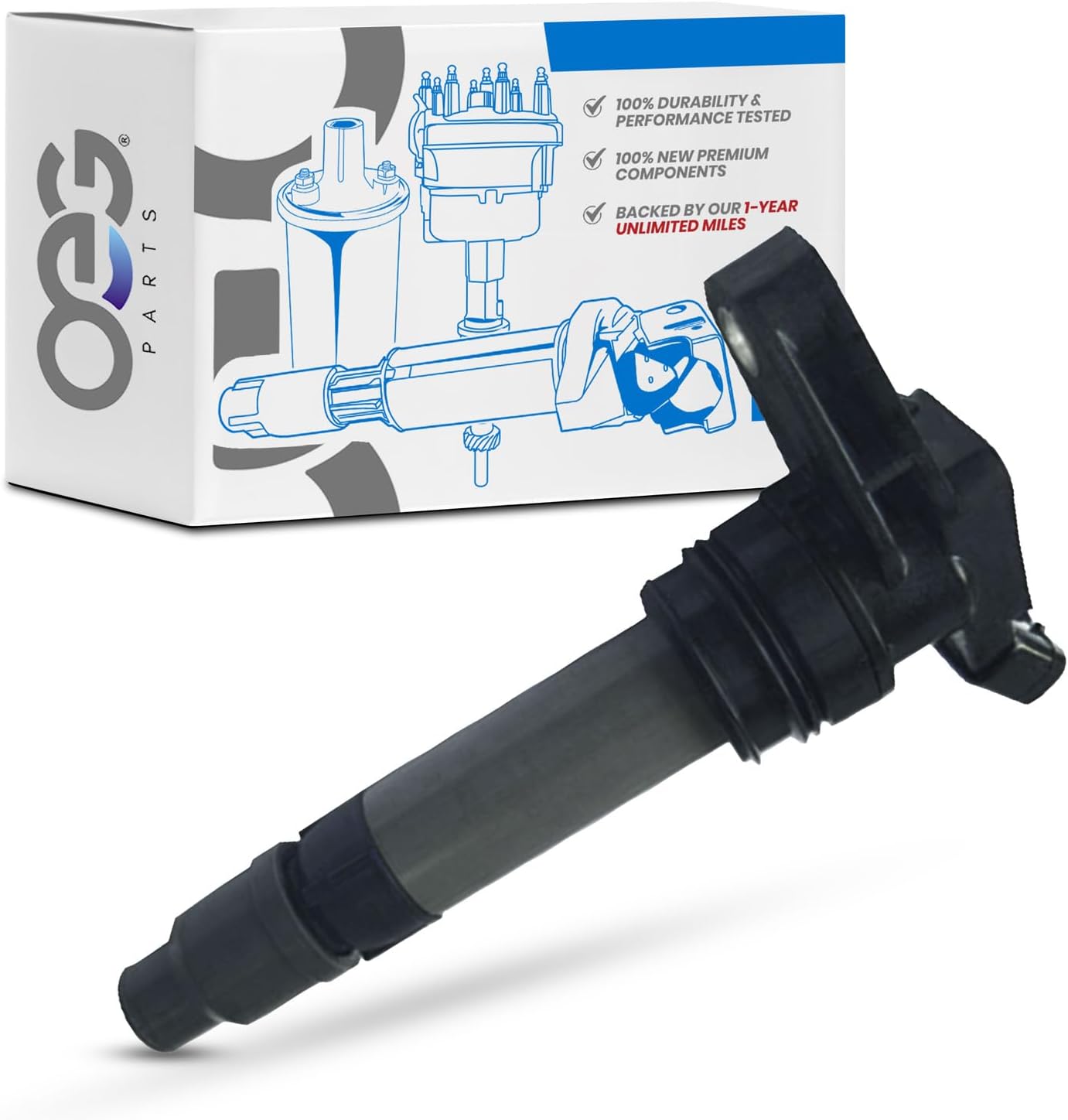OEG Parts New Ignition Coil Compatible With Land Rover LR2, Compatible With Volvo S60, S80, V70, XC60, XC70, XC90 2007-2013 LR002954 30684245