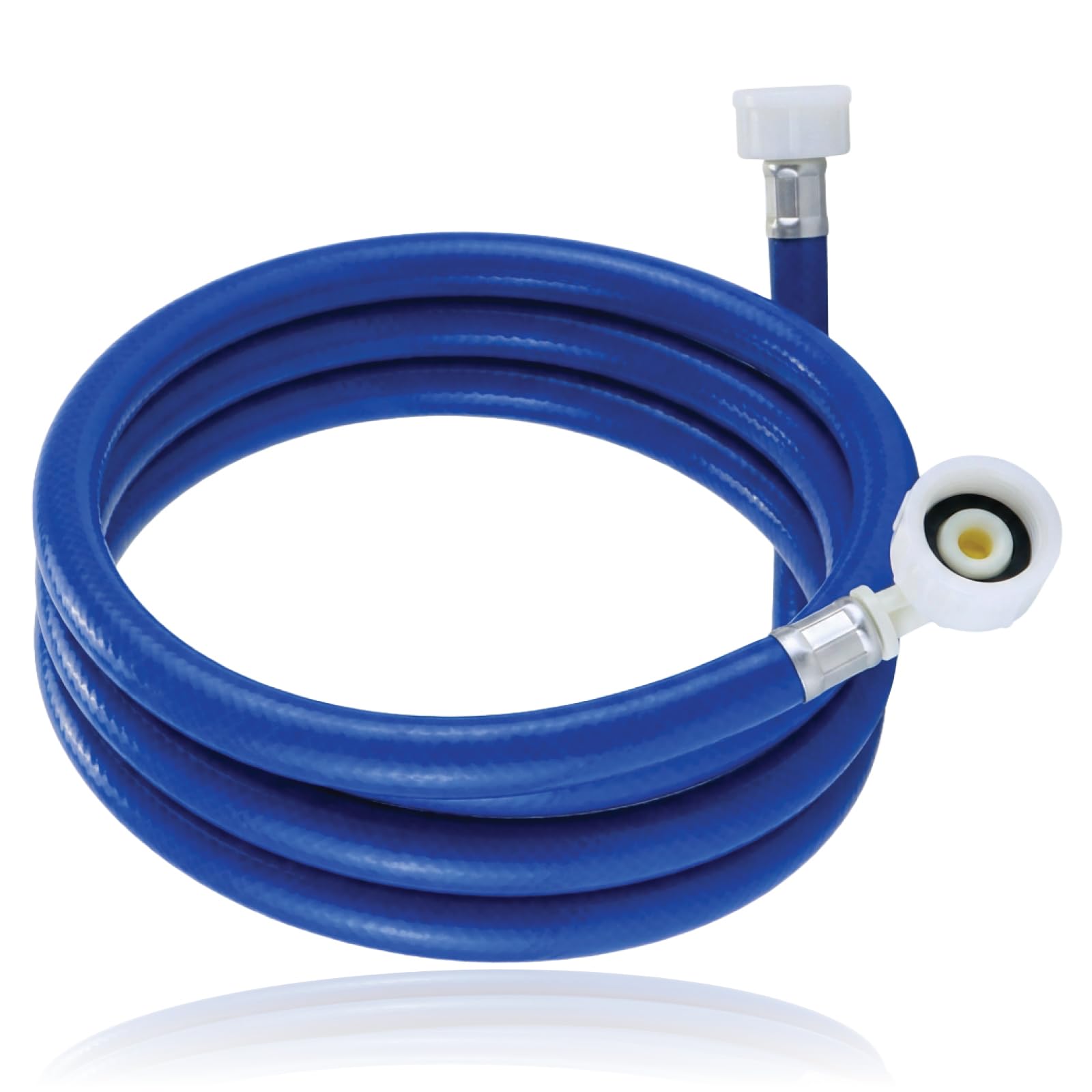 Spares2go Blue Cold Water Fill Inlet Pipe Feed Hose Compatible With Bush Washing Machine Dishwasher (2.5M)