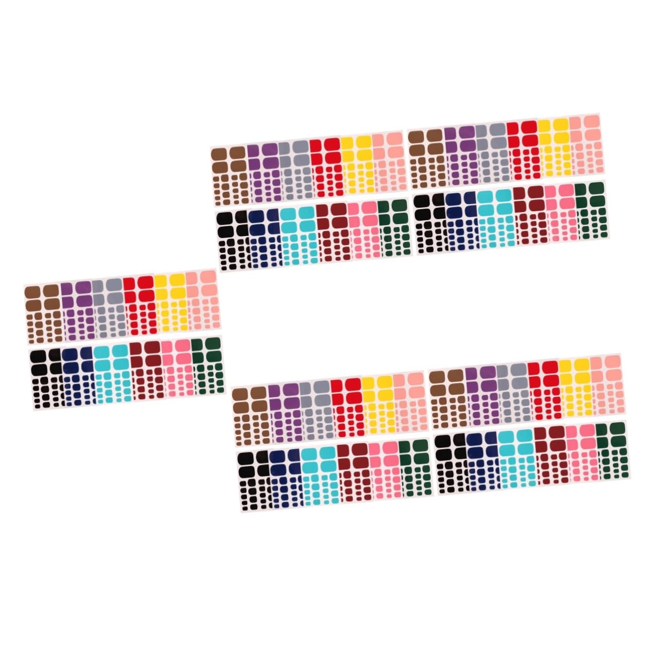 60fogli Adesivi Per Unghie Dei Decorazioni Auto-adesive Per Nail Art Facili Applicare Per Manicure e Pedicure Casa Design