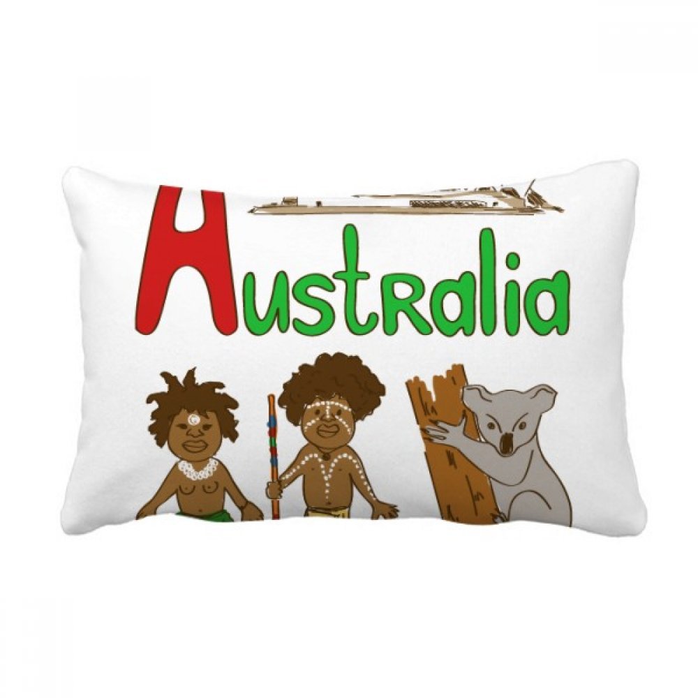 Coussin décoratif Australie multicolor : idée cadeau idéale