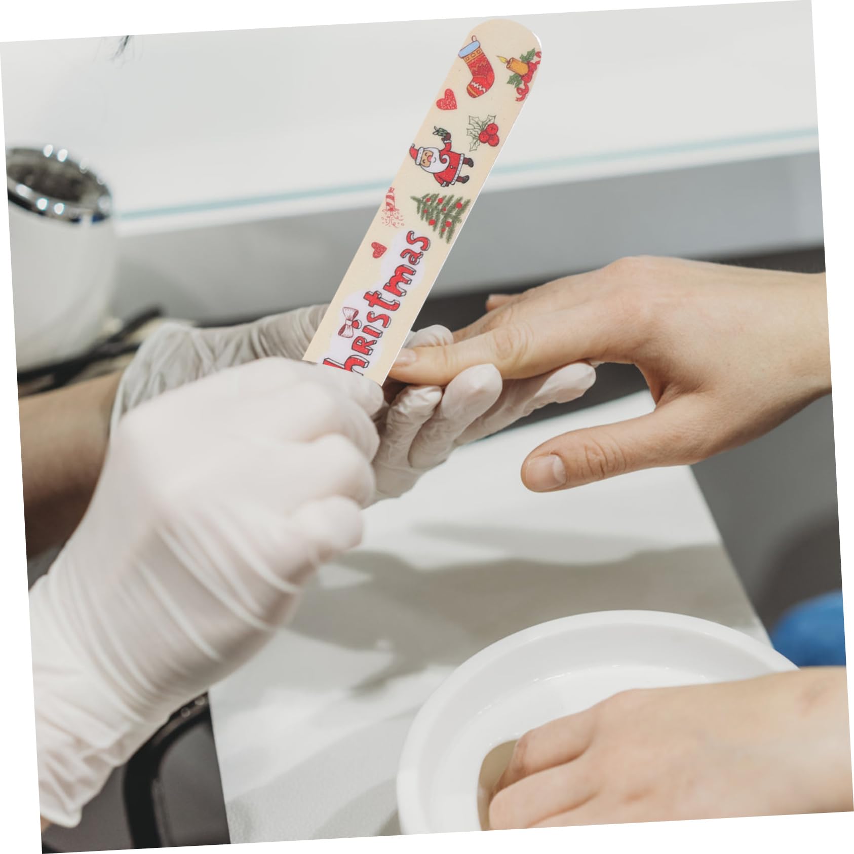 24 Stück Weihnachtliche Nagelfeilen aus Eva für Falsche Nägel und Fußnägel Modisch Geeignet für Nagelpflege und Geschenk für Nagelkunst Anfänger und Damen Zufälliger Stil