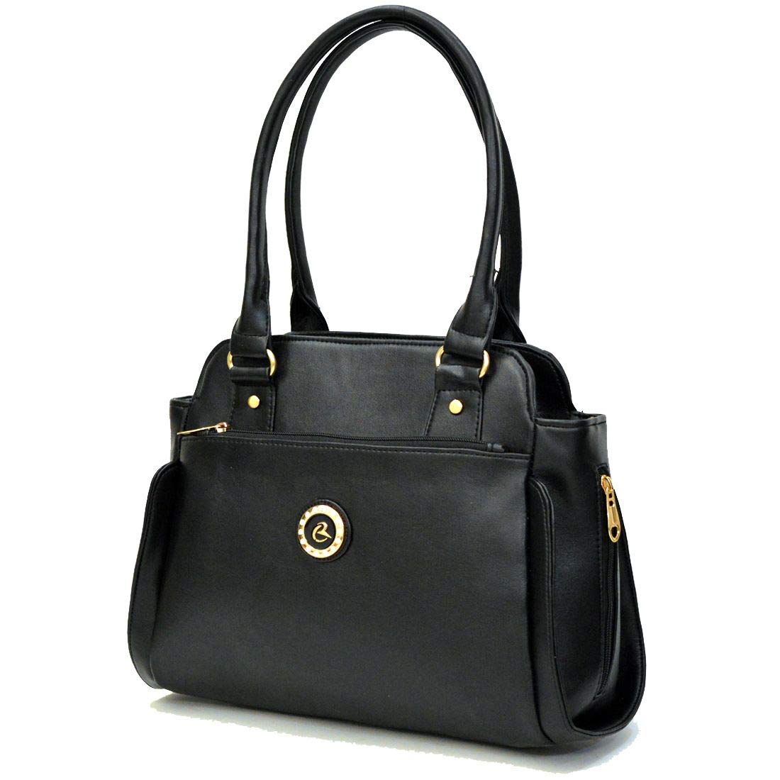 INKDICE BY CF Womens Handbag Office Casual Purse Shoulder Bag for ladies (OGLB, Black) (B073D5DCGJ) Amazon Price History, Amazon Price Tracker