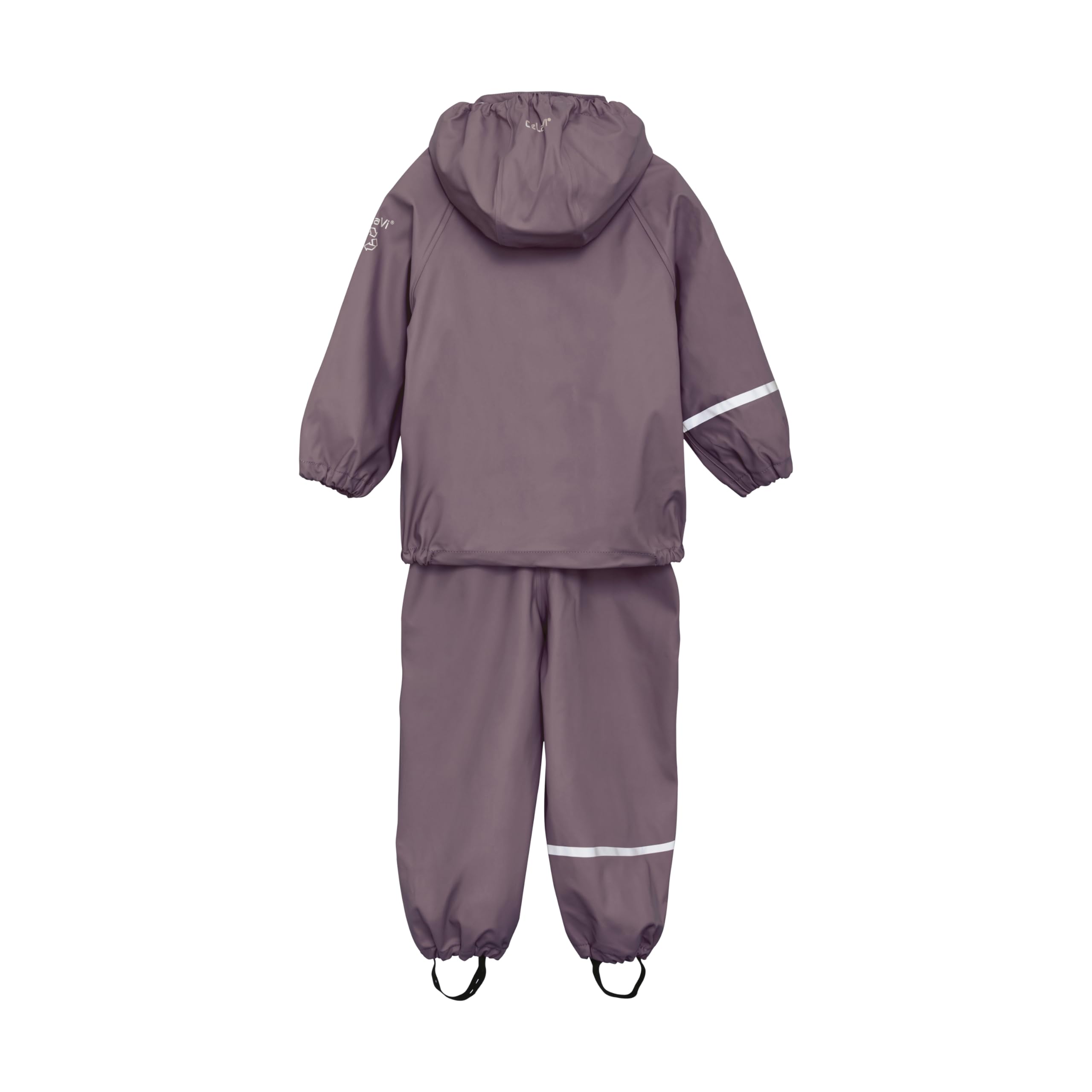 CeLaVi Unisex Basic Recycle Pu Rainwear Set, Moon scape, 100
