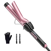 BESTOPE PRO Arricciacapelli da 25 mm - Ferro Arricciacapelli in Ceramica Antistatico con Display LCD