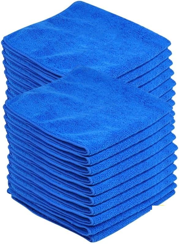 1-20Pcs Microfiber Towels Car Wash Drying Cloth Towel Household Cleaning Cloths Auto Detailing Polishing Cloth Home Clean Tools 20pcs blue