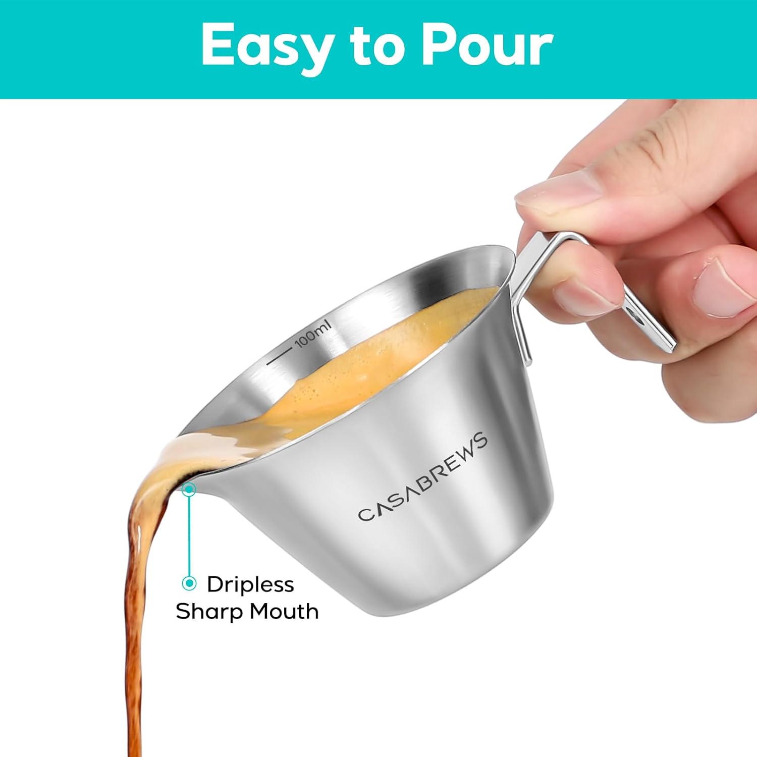 CASABREWS Espresso Machine with Milk Frother & Espresso Shot Cup