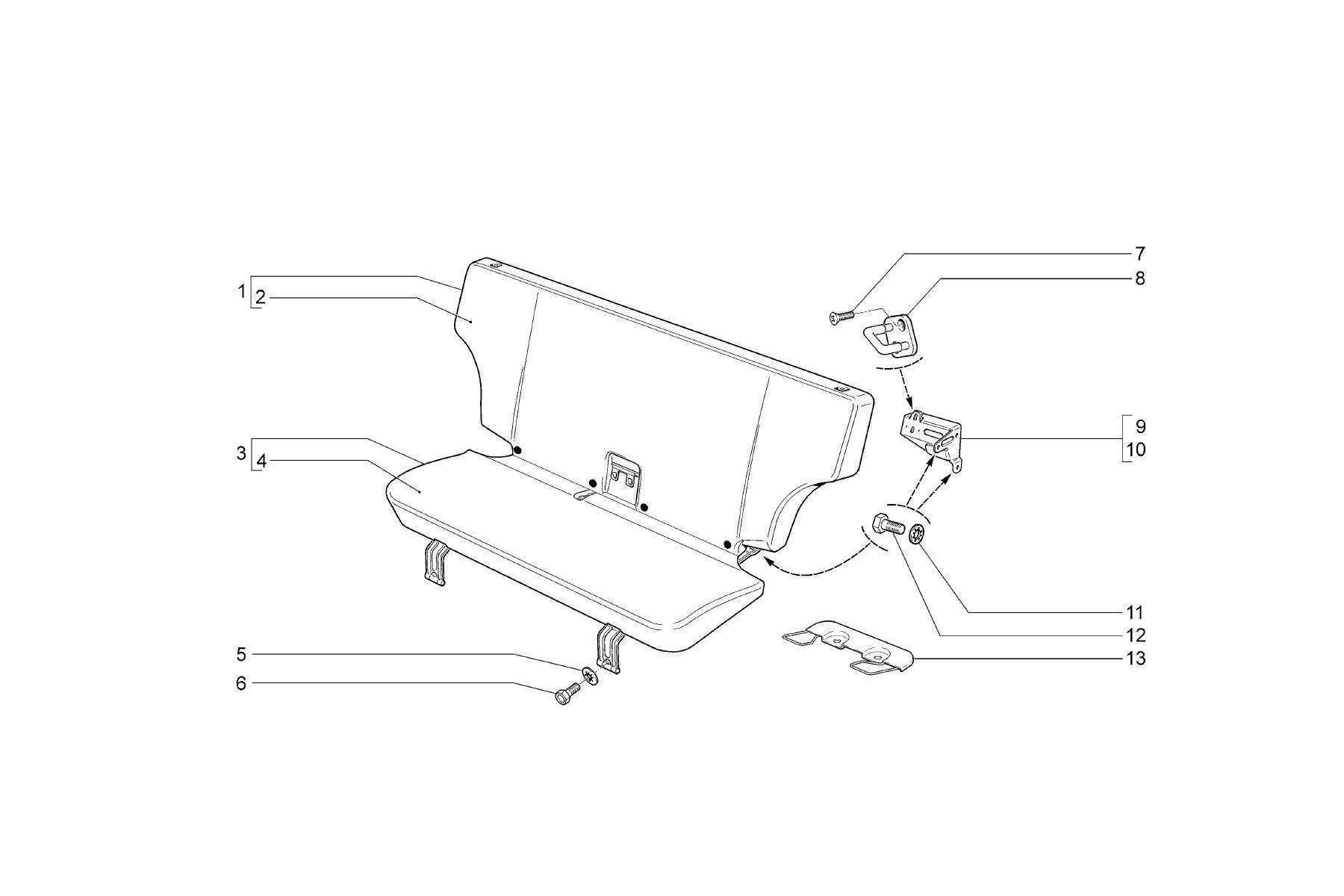 Support Isofix banquette arrière Urban 4x4 Niva M à partir de Euro 5