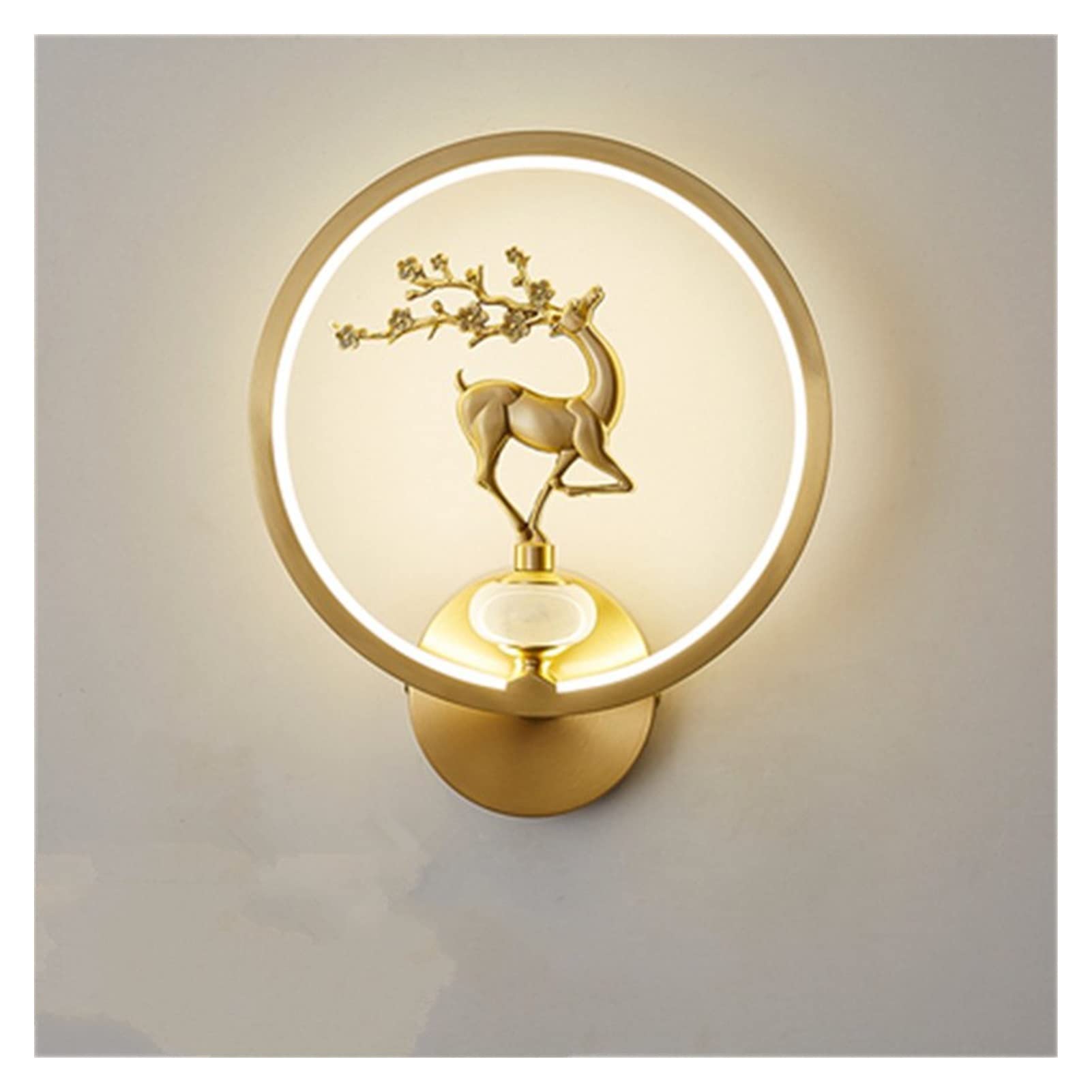 ZTCHSENZT Wall Sconces, Modern Wall Sconce, Modern LED Copper Wall Lamp - Living Room Background Wall Lamp Stair Corridor Bedroom Bedside Wall Lamp Indoor Lighting,I-Warm White (2700-3500K)