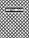 Sketchbook: 200 Pages - Black White Geometric - 8.5 x 11 Size
