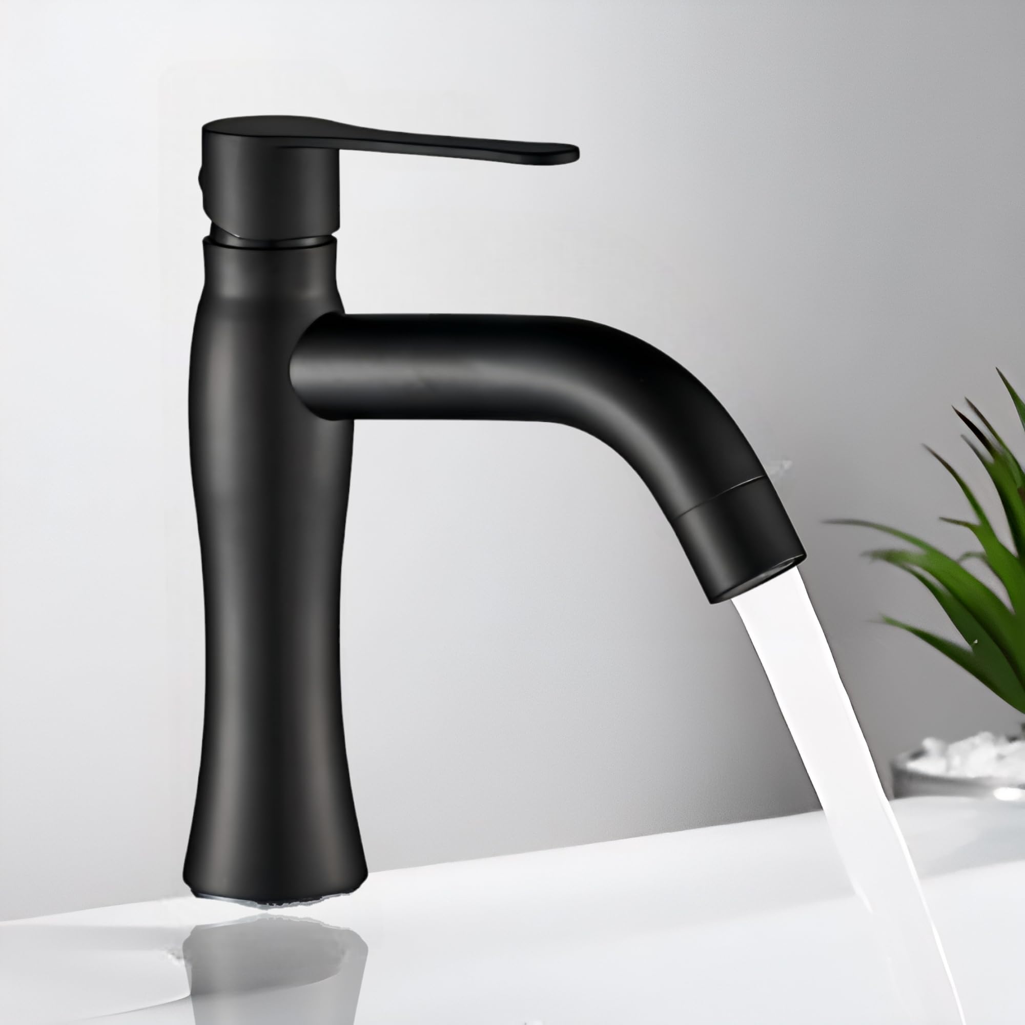 Carnival SS-304 Basin Pillar Cock Tap Faucet for Wash Basin | 8" inch Cold Water Wash Basin Pillar Tap with Black Matte Finish for Washbasin | Table Mount/Deck Mount Installation Type (Matte Black) (B0D9P3PQKV) Amazon Price History, Amazon Price Tracker