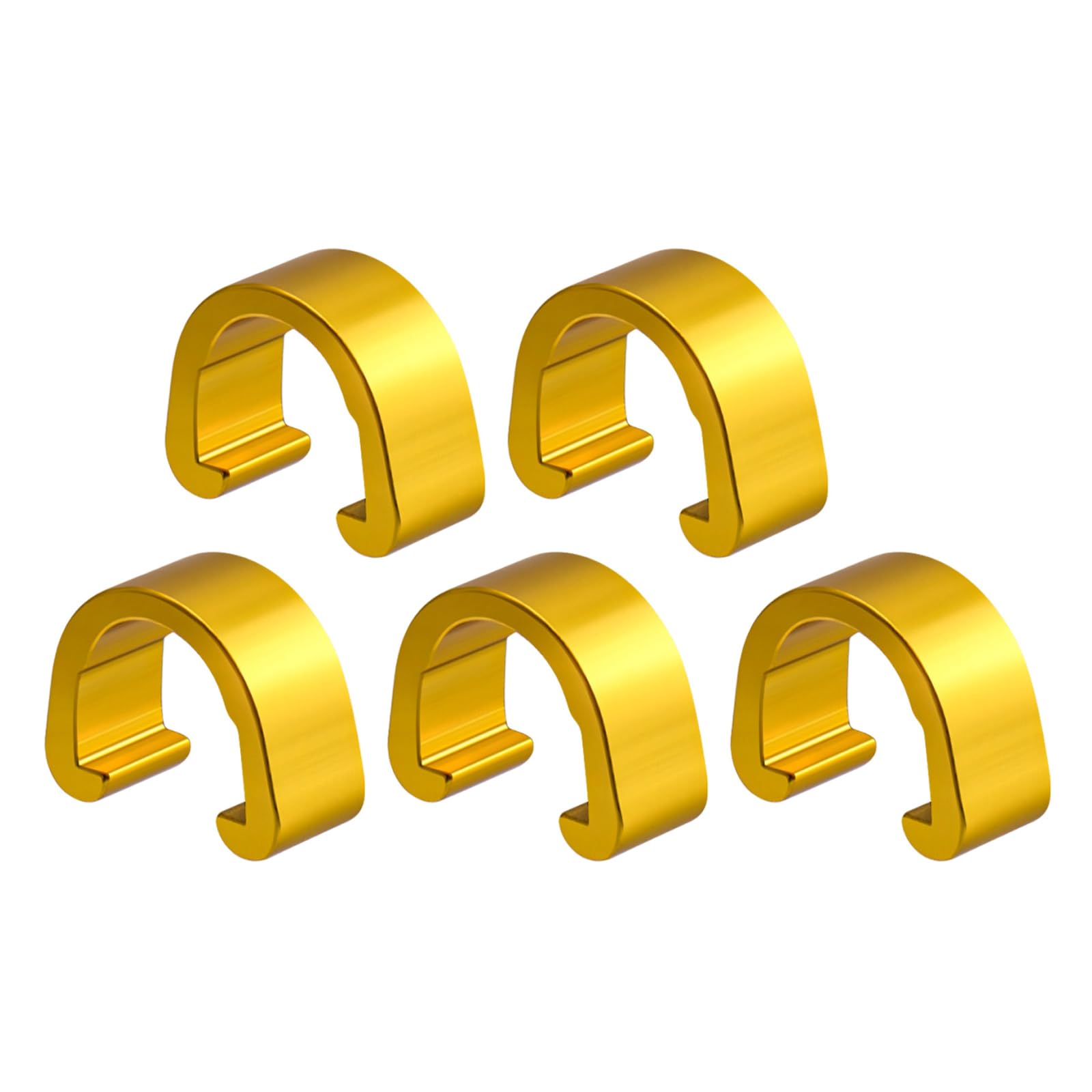 Jazuaiao 5pcs Bicycles Brake Cables Clip Aluminum Durability Bike Oil Tube Fixed Clamps for Mountain and Road Bikes Brake Derailleurs Cable Holder High Strengths Bike Cable Fasteners